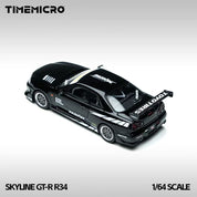 TimeMicro 1:64 Skyline GT-R R34 “热情” 黑