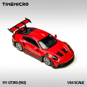 时光微 1:64 992 GT3RS 红色合金汽车模型