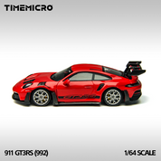 时光微 1:64 992 GT3RS 红色合金汽车模型