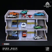MoreArt1:64 日系停车场景C模拟模型