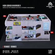 MoreArt1:64 日系停车场景C模拟模型