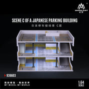 MoreArt1:64 日系停车场景C模拟模型