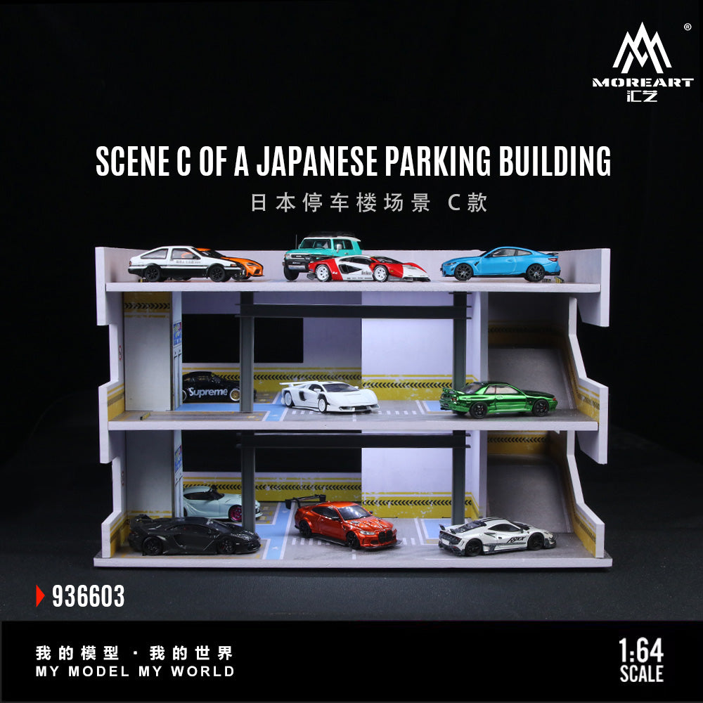 MoreArt1:64 Japanese Parking Building Scene C Simulation Model