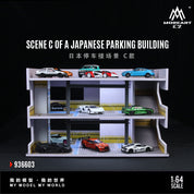 MoreArt1:64 日系停车场景C模拟模型