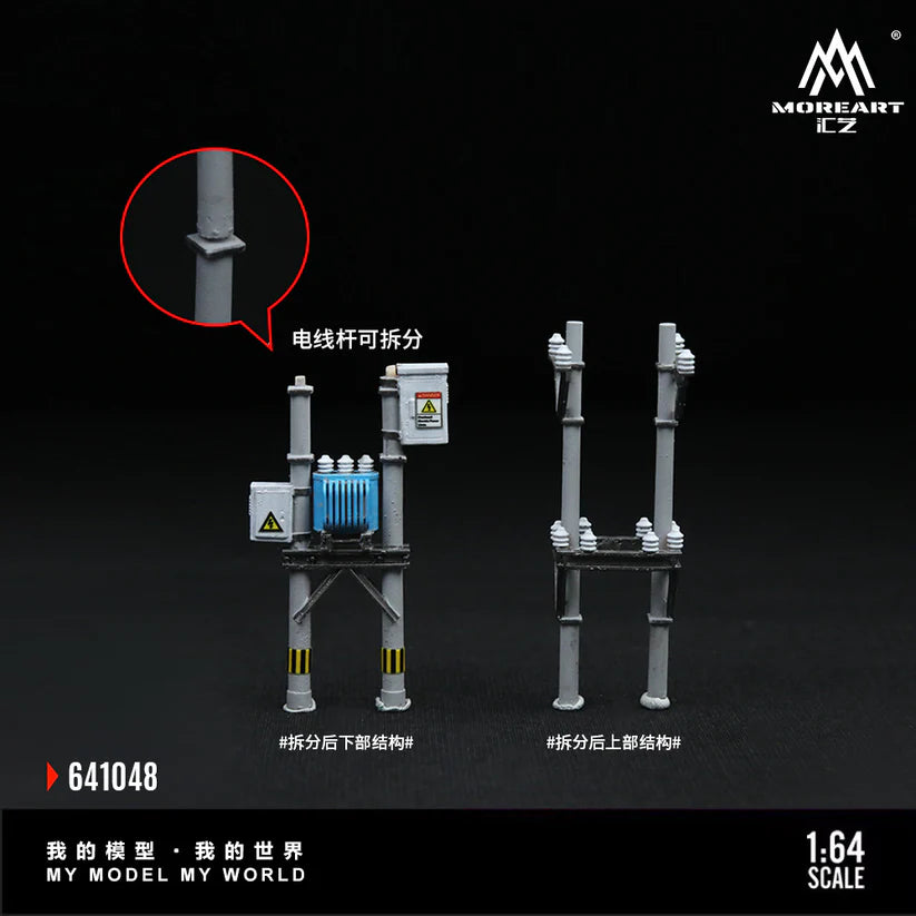 New product launch: MoreArt Huayi 1:64 Miniature Replica Power Pole