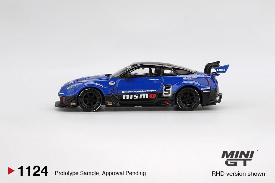 MINIGT 1/64 - LB-Silhouette WORKS GT NISSAN 35GT-RR Ver.2 Blue-  MGT01124