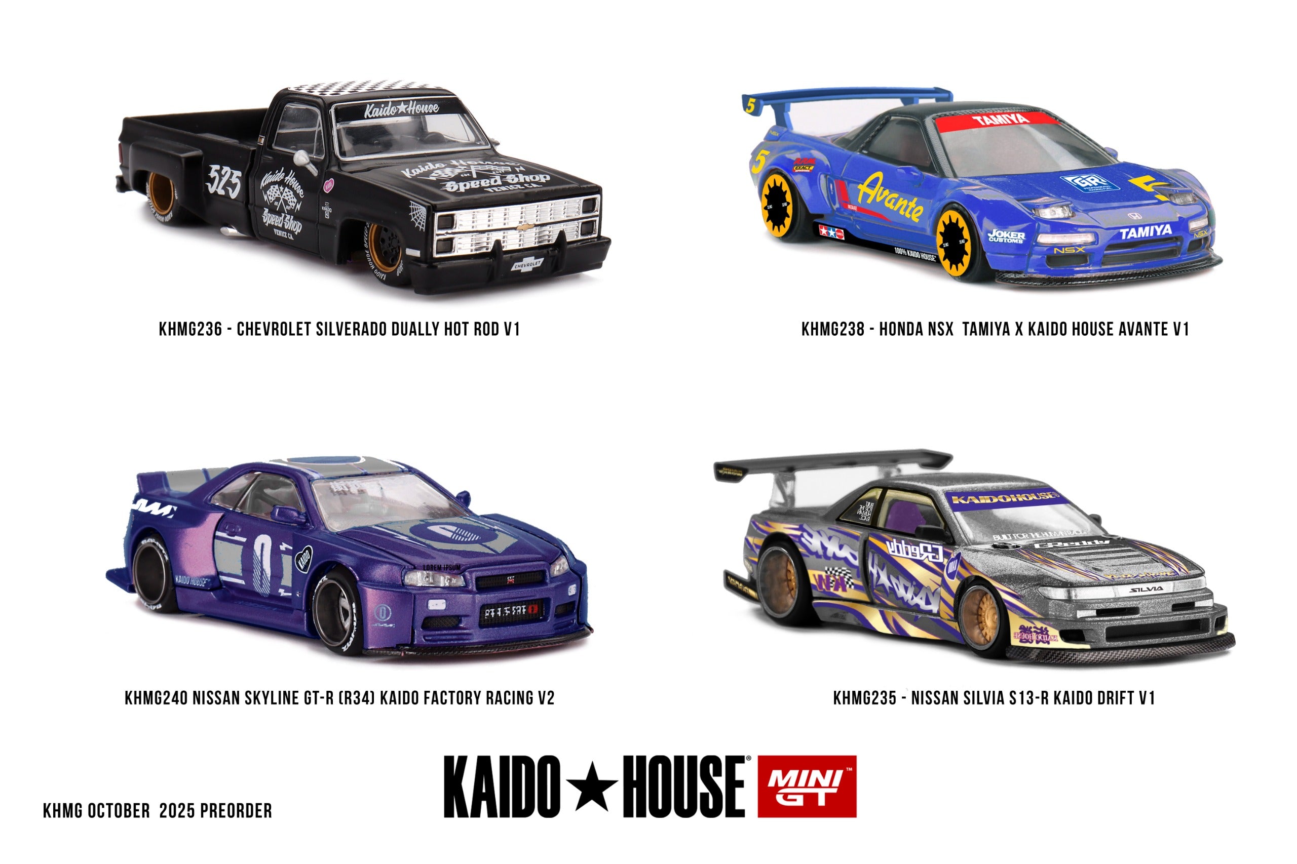 KaidoHouse x Mini GT Honda NSX  TAMIYA x KAIDO HOUSE "AVANTE" V1 KHMG238