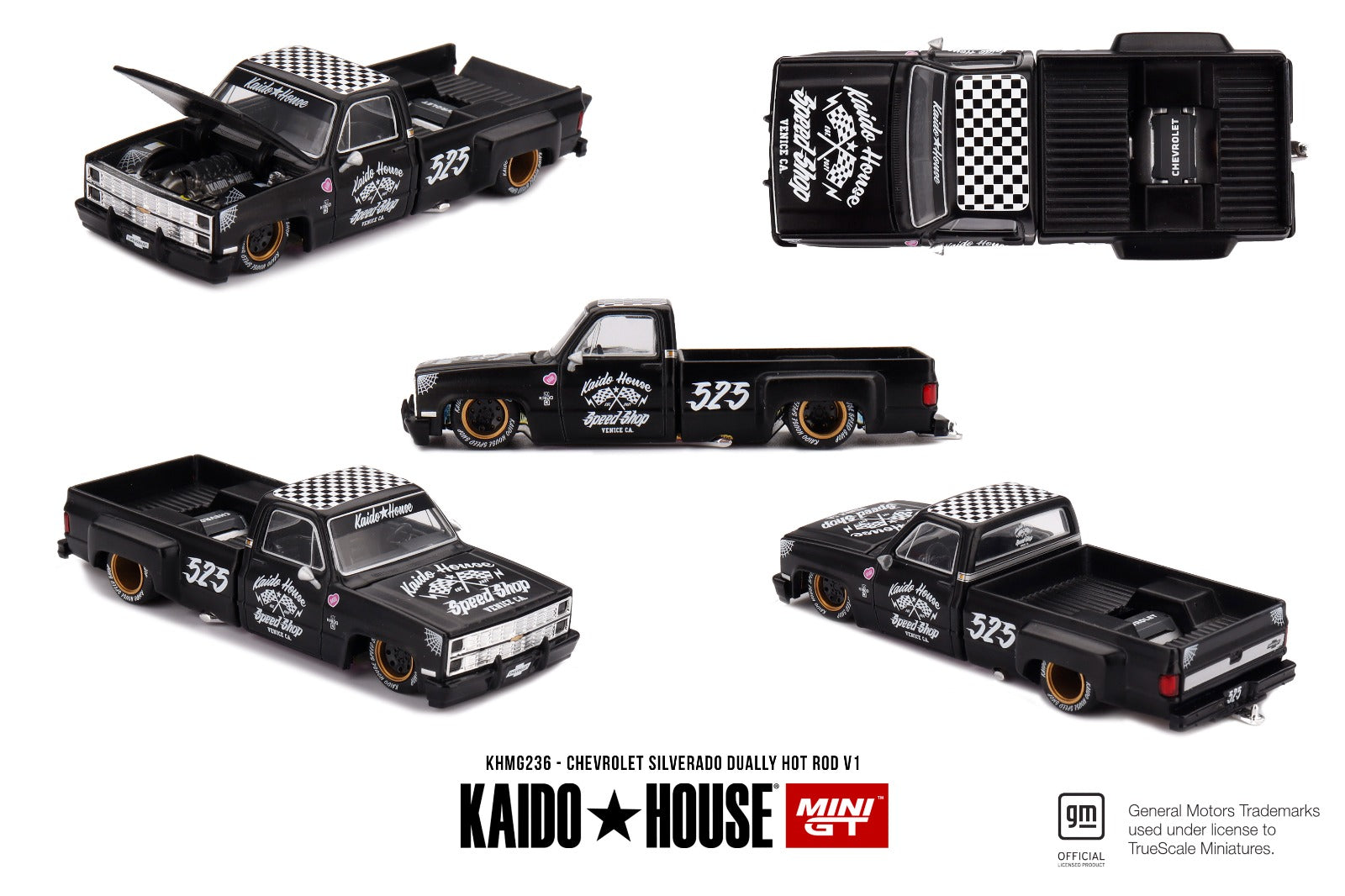 KaidoHouse x Mini GT Chevrolet Silverado Dually Hot Rod V1 KHMG236