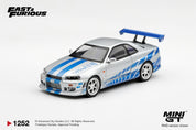 MINIGT 1/64 Nissan Skyline GT-R C-West "2 Fast 2 Furious" Brian O'Conner / Blister Packaging