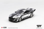 MINIGT 1/64 谢尔比 GT500 龙蛇概念车 铬银色
