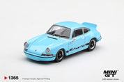 MINIGT 1/64 Porsche 911 Carrera RS 2.7 Gulf Blue with Black Livery