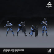 MOREART 1:64 ARMED POLICE DOLL D SET RESIN MODEL