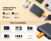 VOLTME HYPERCORE 10K SLING 内置 USB-C 数据线 22.5W | 深蓝色