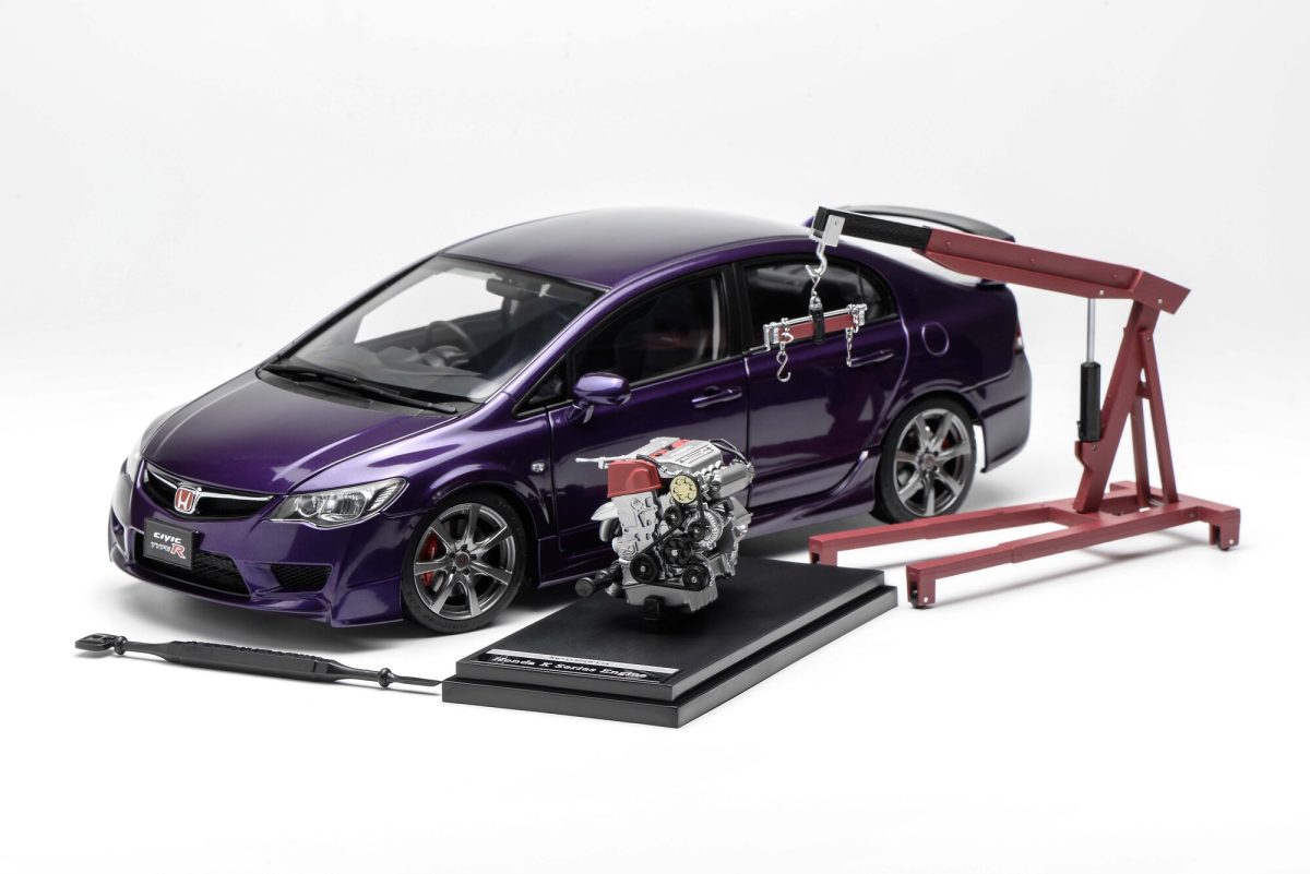 1/18 Honda Civic Type R (FD2) 2007  Deep Violet Pearl – MOTORHELIX