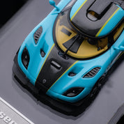 TIME TOP 1:64 科尼赛克one1 - 浅蓝色 - 礼盒版
